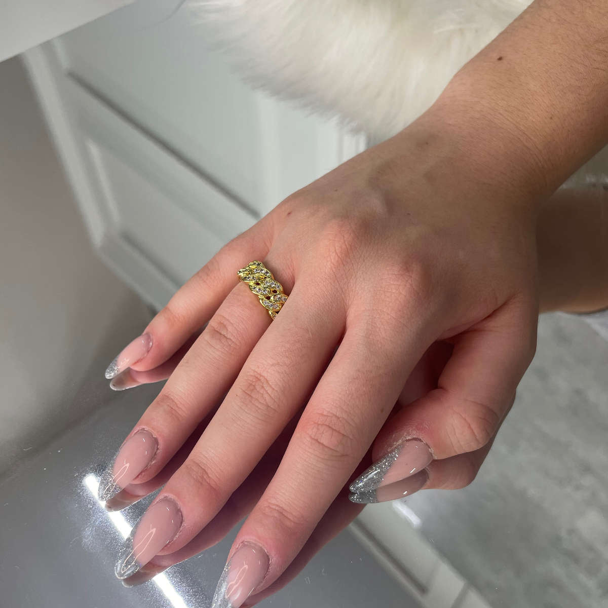 Bling ring encrusted with Jewels