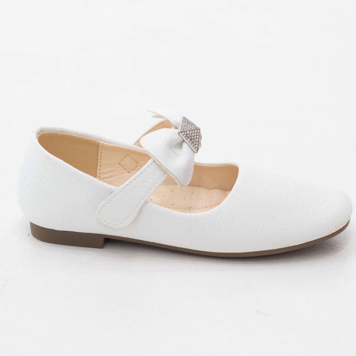 Thea infants girls dress pump with bow strap