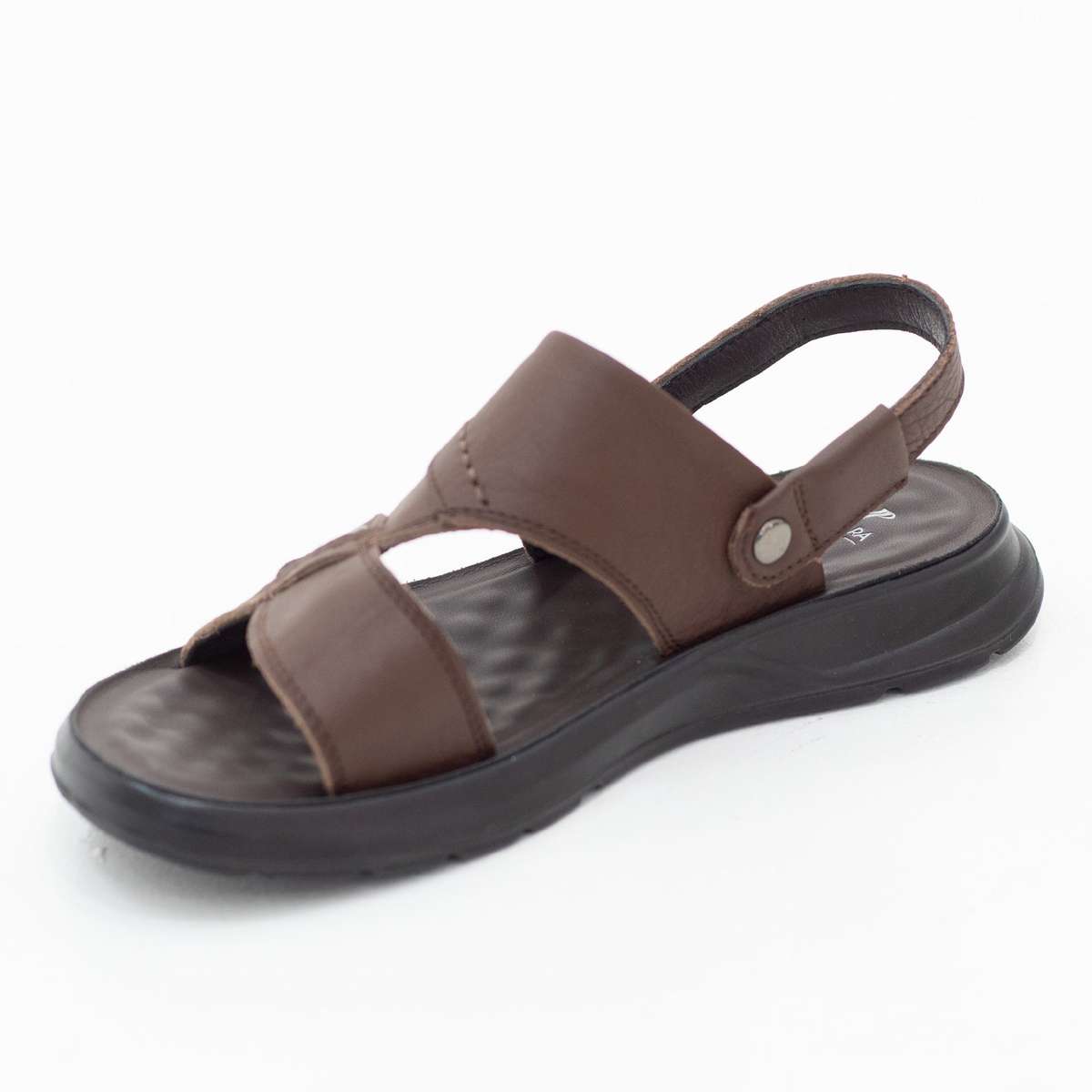 Marco mens cushion padded genuine leather sandal
