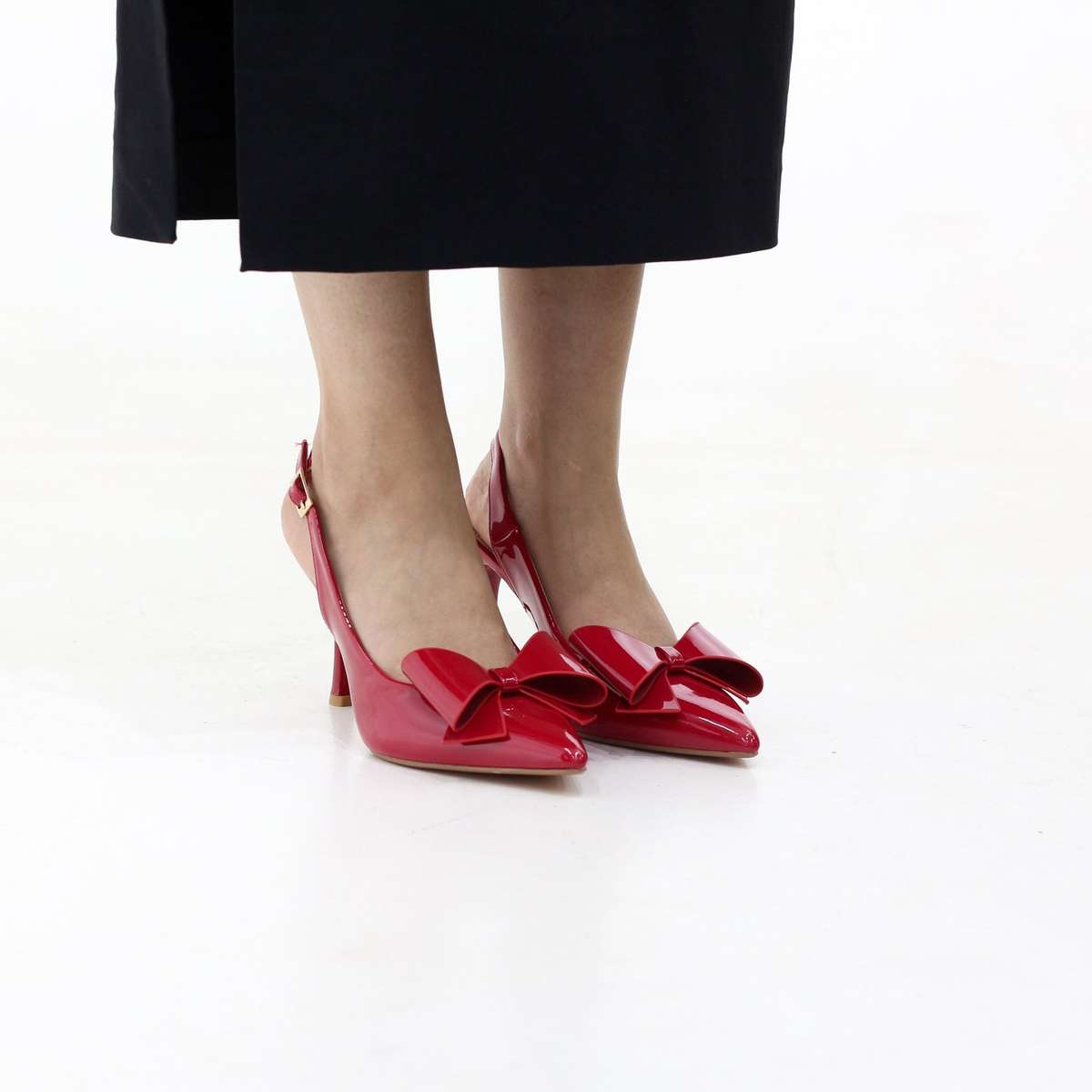 Flynn patent slingback stiletto 8.5cm heel