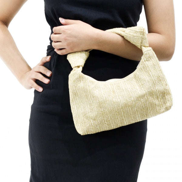 Chromite bag woven shoulder bag with knotted handle