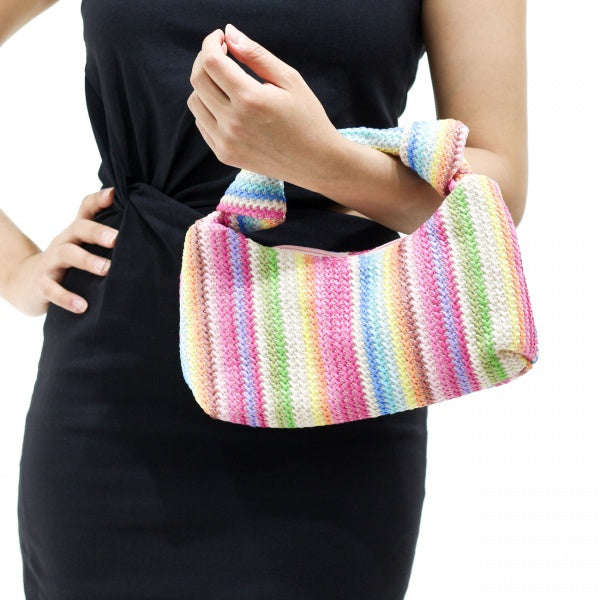 Chromite bag woven shoulder bag with knotted handle