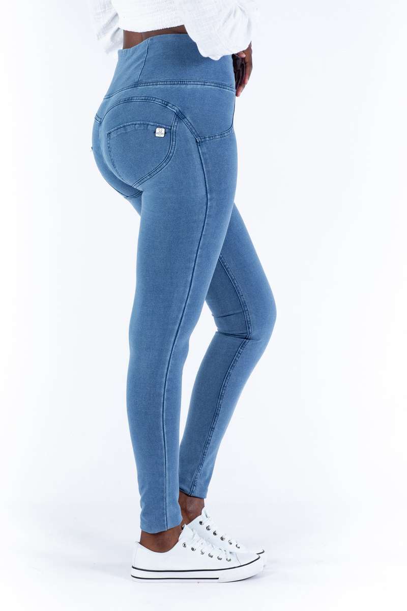 Shapewear High waist Butt lifting Jeggings - Light blue - XXL