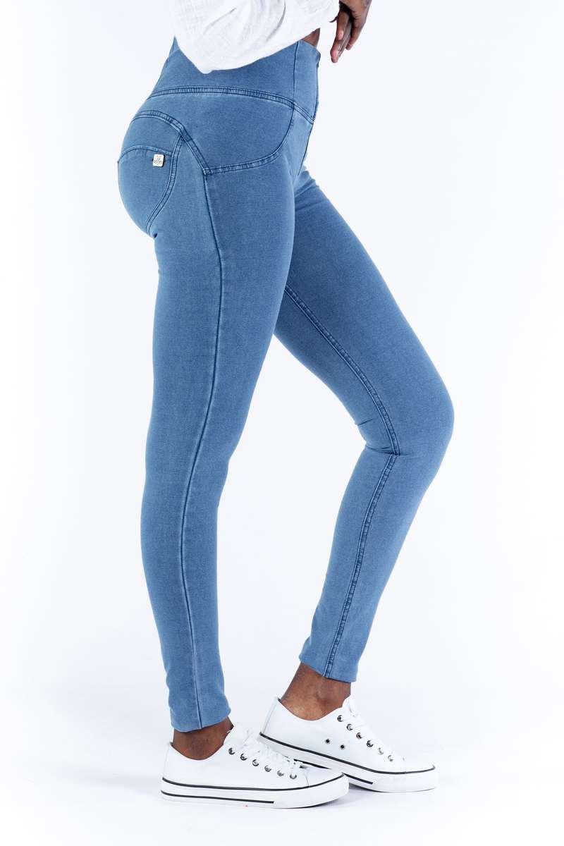 Shapewear High waist Butt lifting Jeggings - Light blue - XXL