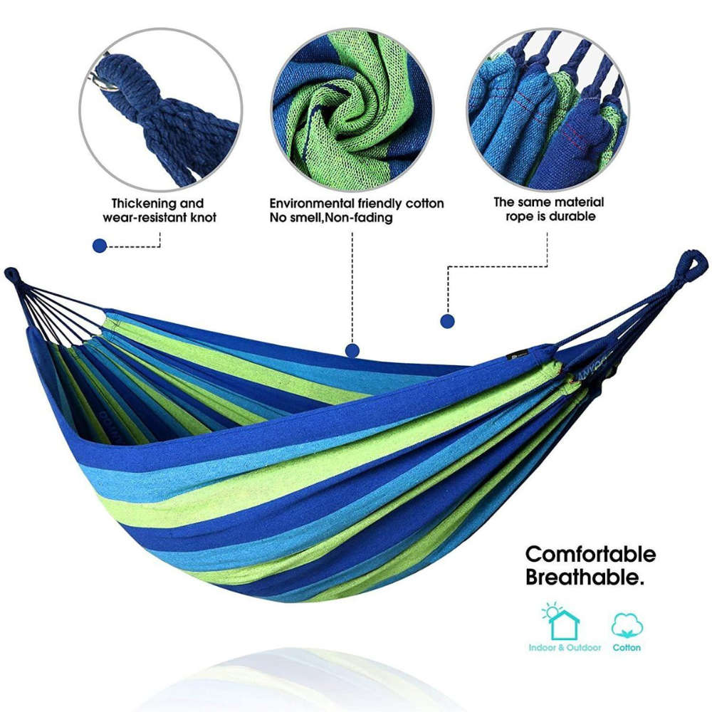 Outdoor Garden / Patio Hammock - Blue