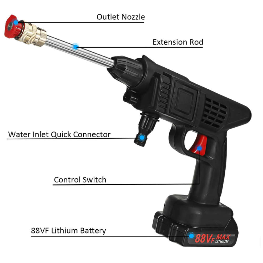 DEMO UNIT - 48V Rechargeable High-pressure Water Car Wash Gun