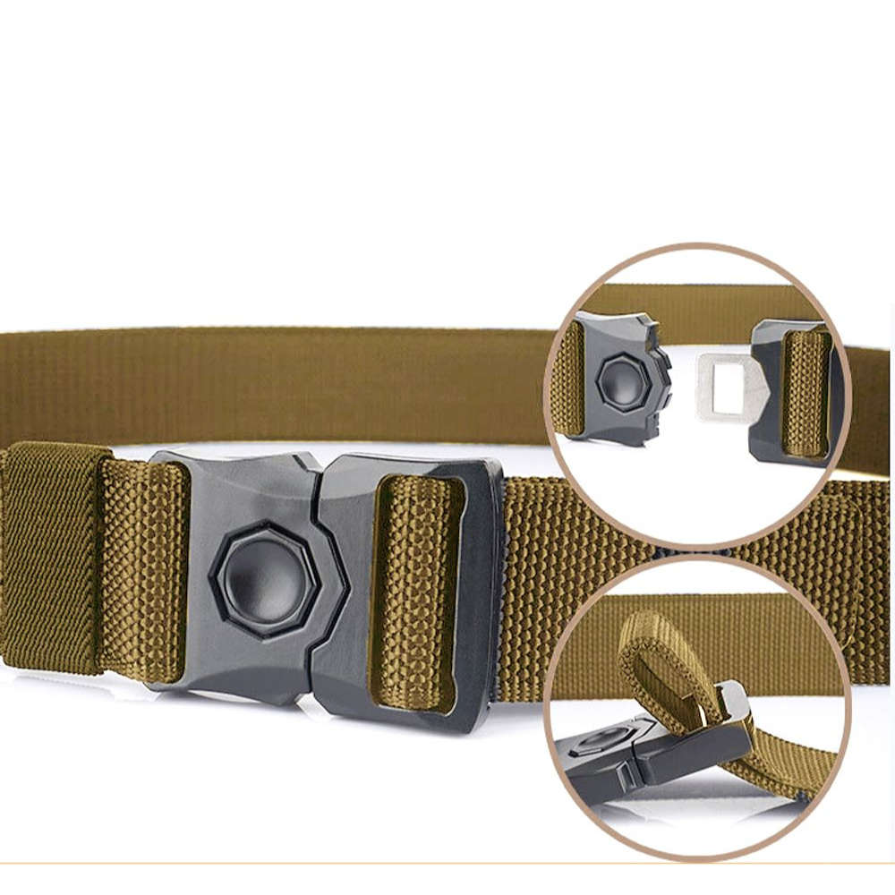 Tactical Quick-Release Metal Buckle Belt