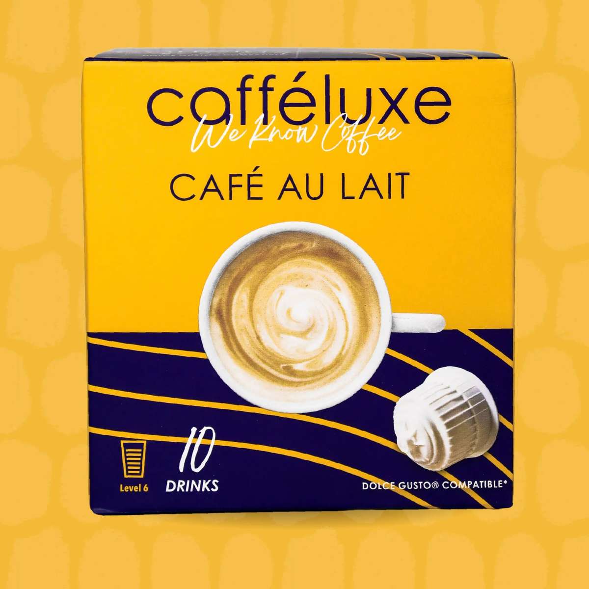 Cafféluxe Café Au Lait | 10 Capsules | Single Serve | Dolce Gusto® Compatible