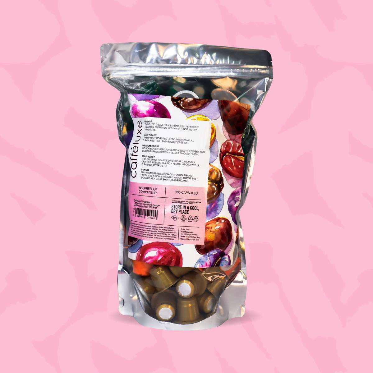 Cafféluxe Signature Mixed Variety | 100 Coffee Capsules | Nespresso® Compatible