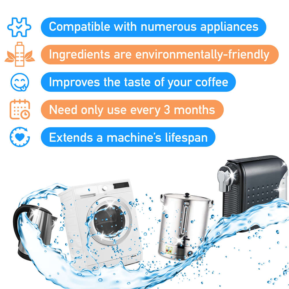 Caffeluxe Kettle & Coffee Machine Descaling Liquid | Eco Descaler 250ml