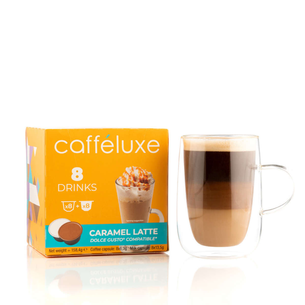 Caffeluxe Mixed Variety Bundle l 48 Capsules l NESCAF Dolce Gusto Compatible Pods