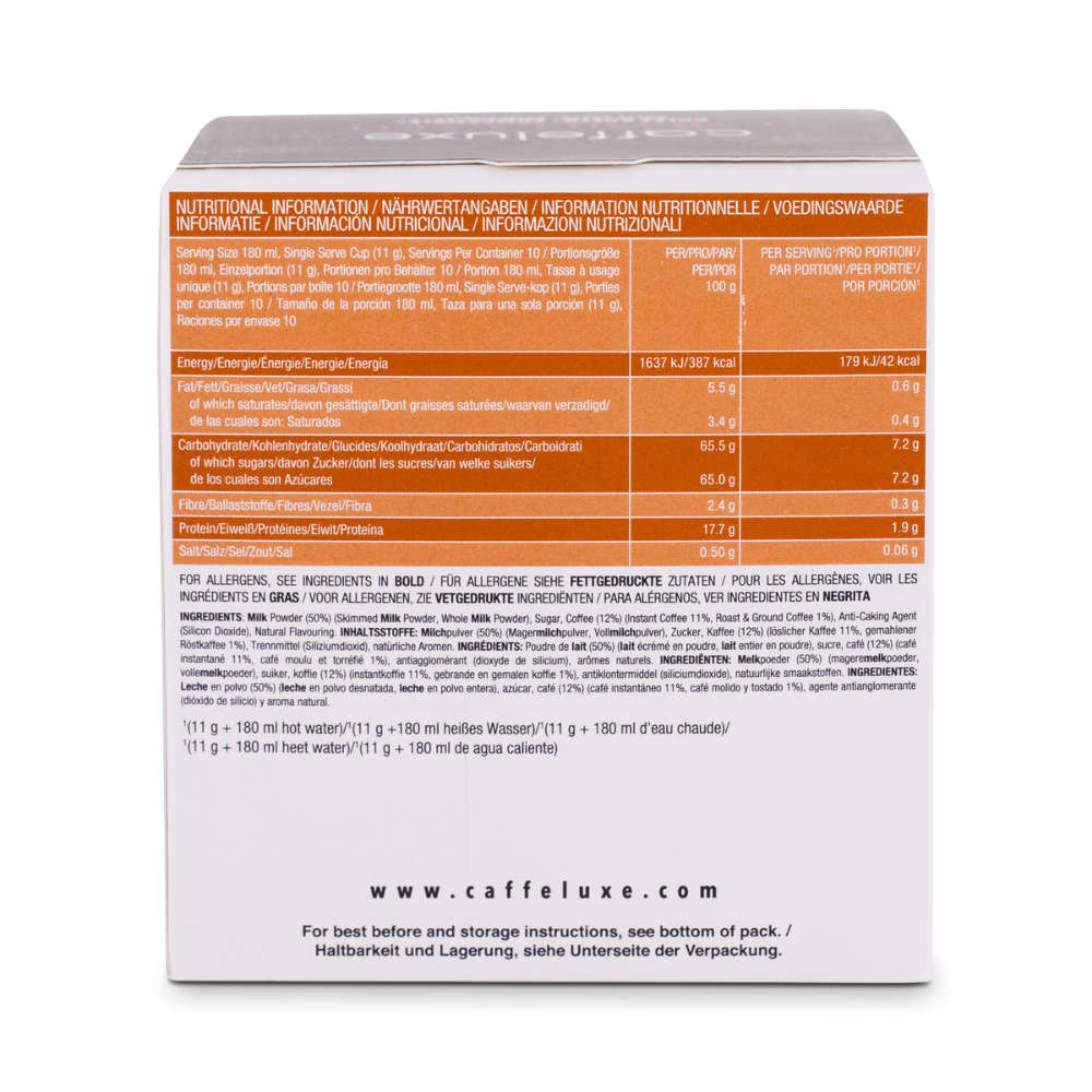 Caffluxe Caramel Latte l 10 Capsules l Single Serve l Dolce Gusto Compatible