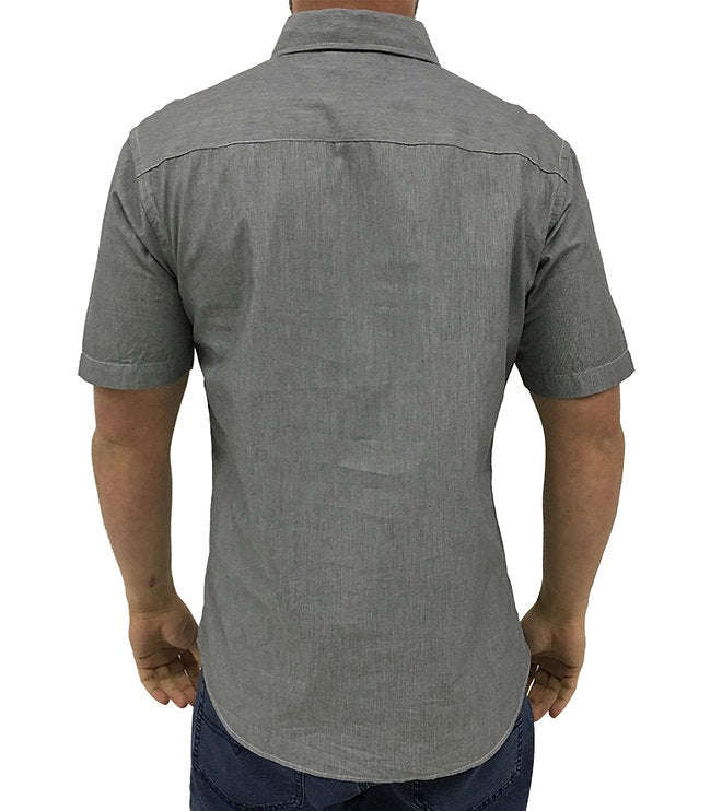 Casual Shirt Charcoal Stripe