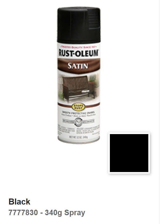 Rust-Oleum Satin Spray Black