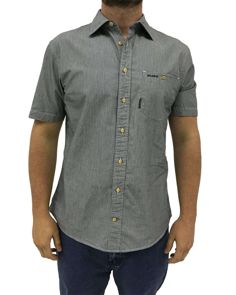 Casual Shirt Charcoal Stripe