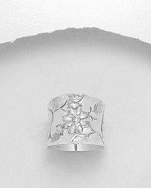 Solid 925 Sterling Silver Ring Size 7