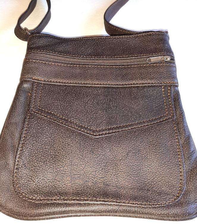Leony Sling leather Bags - Woodland's buffalo