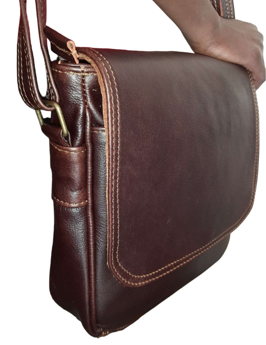 Sheryl leather bags - Dark tan