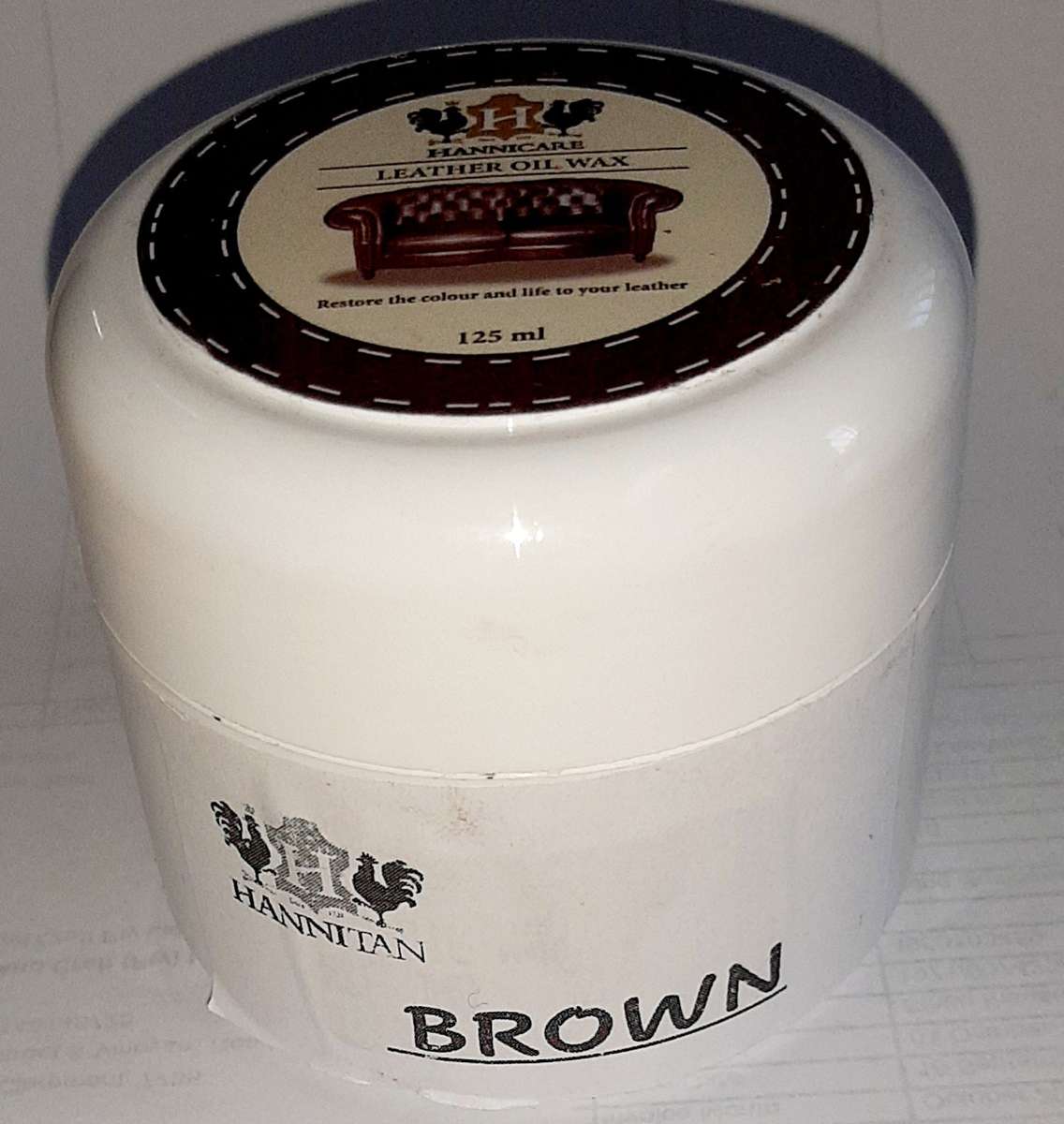 Leather Oil wax - Dark brown/chocolate