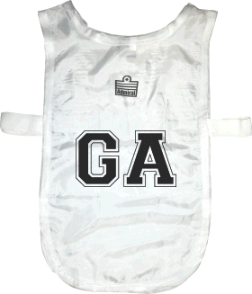 Inhouse Netball Bibs (Set of 7) - Medium / White