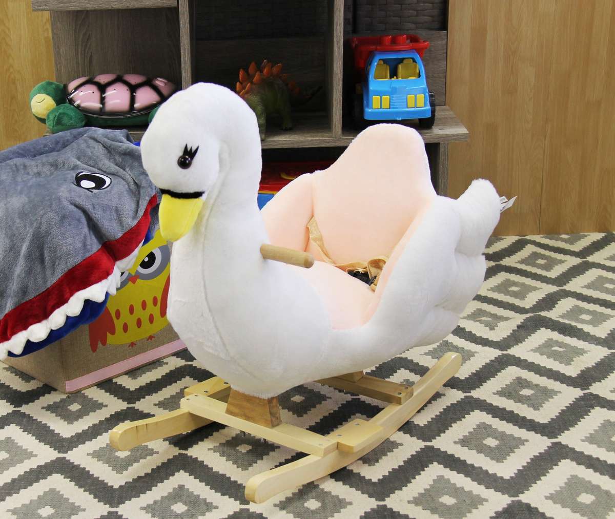 Jeronimo Rocking Animal Seat - Swan