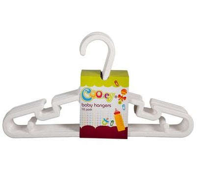 Plastic Baby Hangers 10 Pack Toddler Infant Clothes Hangers