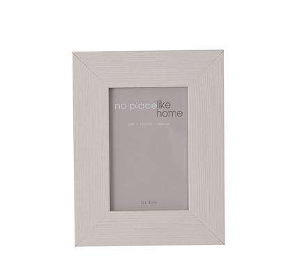 Natural Mat White Wide Wooden Picture Frame, 10 x 15cm