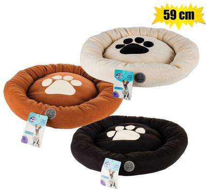 Pet Bed Fleece Round 59Cm Diameter