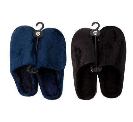 Slipper Mens Slip-In Plain Size 10