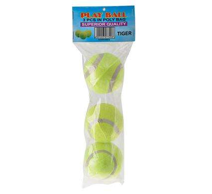 Play Ball Tennis Balls Green 3 Pack