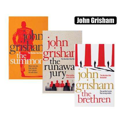 John Grisham Novels 3 Paperback Book Set,