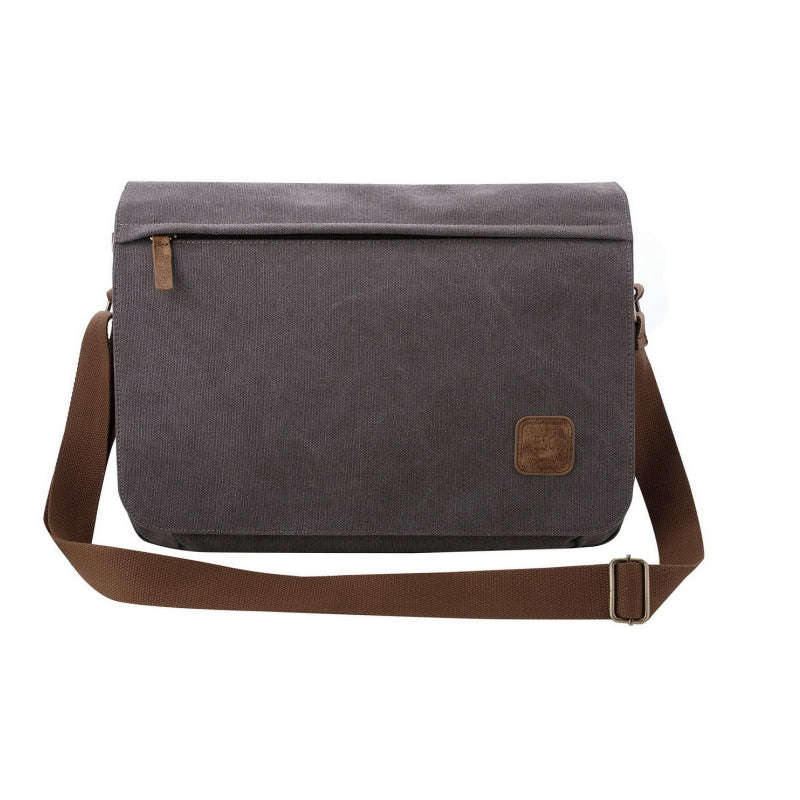 Escape Classic Canvas Messenger Bag | Dark Grey