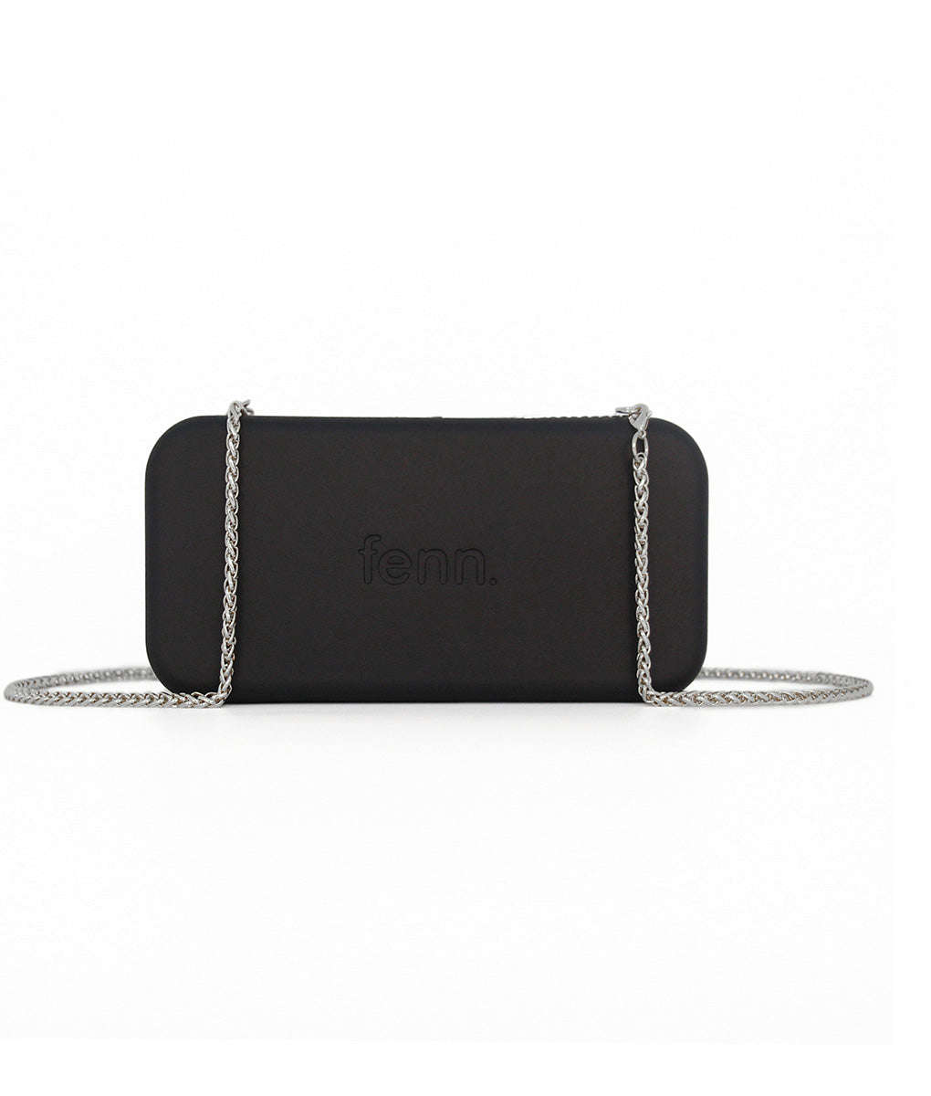 Fenn Wallets  Black  Silver Handle