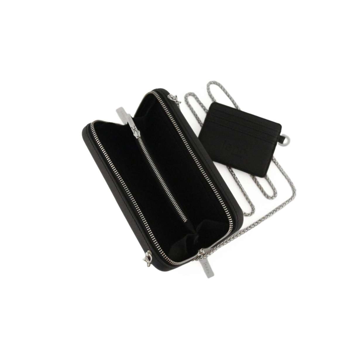 Fenn Wallets  Black  Silver Handle