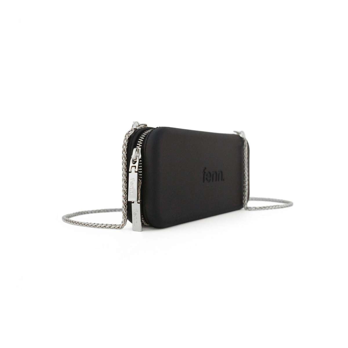 Fenn Wallets  Black  Silver Handle