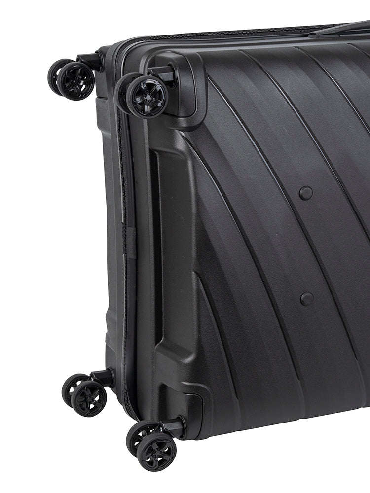 Cellini Pulse Large 4 Wheel Trolley Case Black