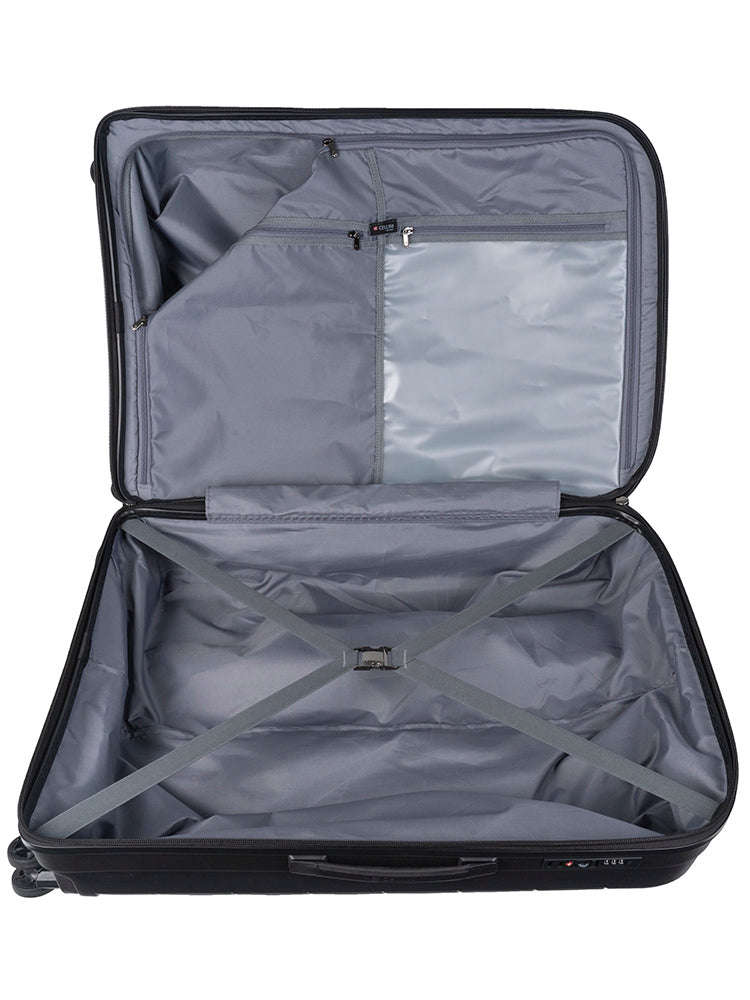 Cellini Pulse Large 4 Wheel Trolley Case Black