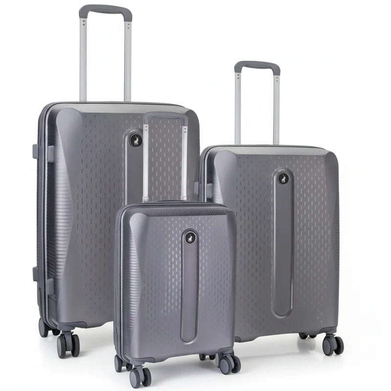 Polo Stellar 3 Piece Luggage Set Grey
