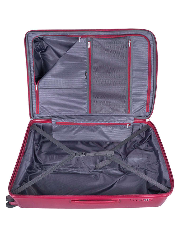 Cellini Sonic Large 4 Wheel Trolley Burgundy