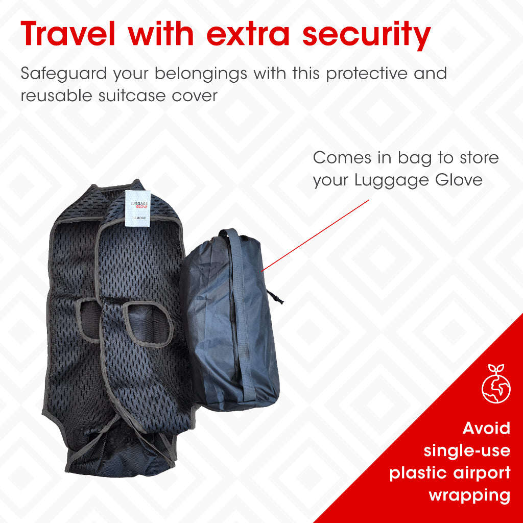Samsonite Upscape Spinner 75cm Black With Free Luggage Glove