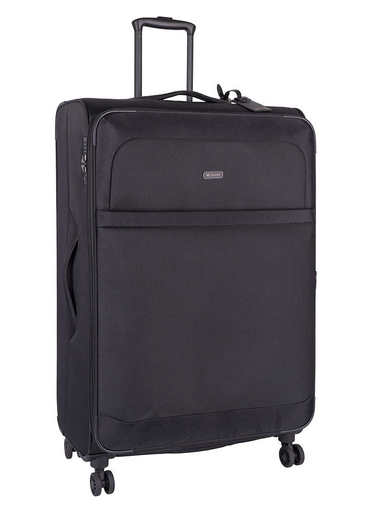 Cellini Microlite S Large 4 Wheel Trolley Case Black