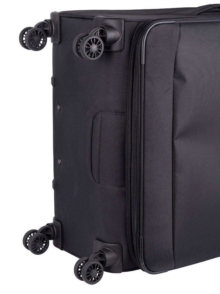 Cellini Microlite S Large 4 Wheel Trolley Case Black