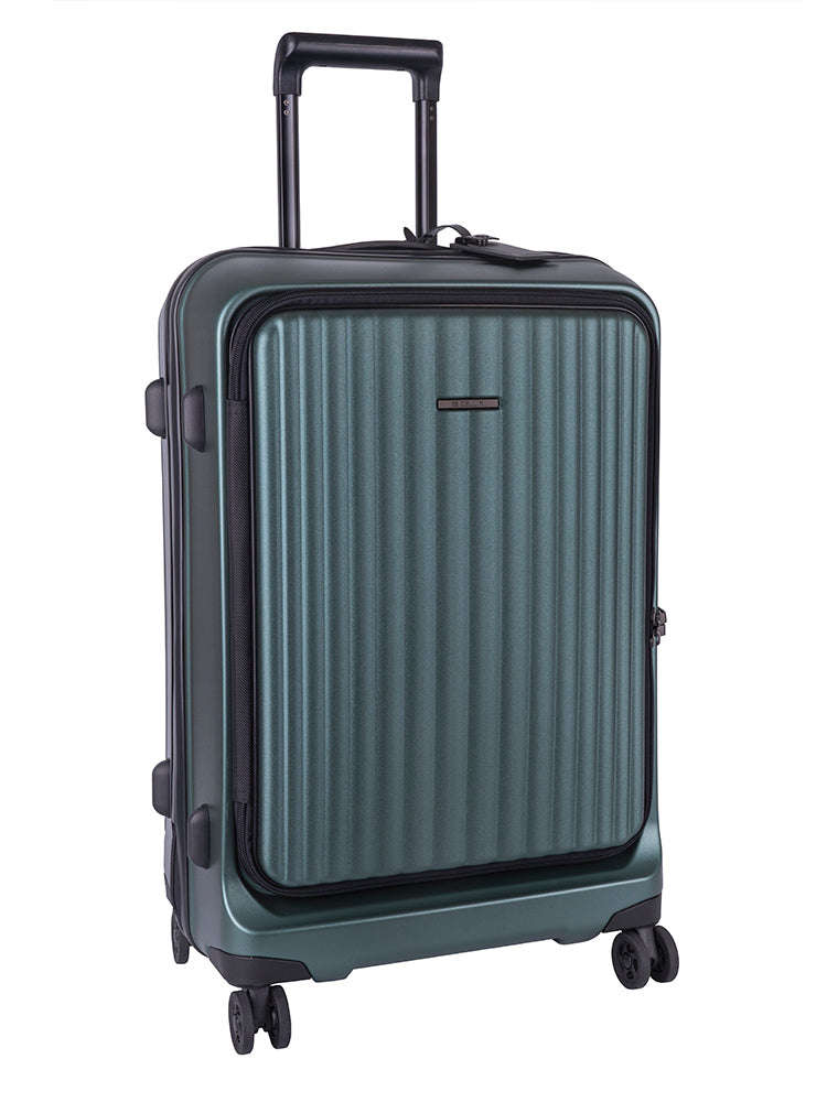 Cellini Tri Pak Medium 4 Wheel Trolley Case Green