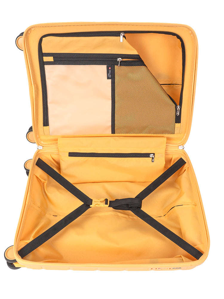 Cellini Rapido 4 Wheel Carry On Trolley Yellow