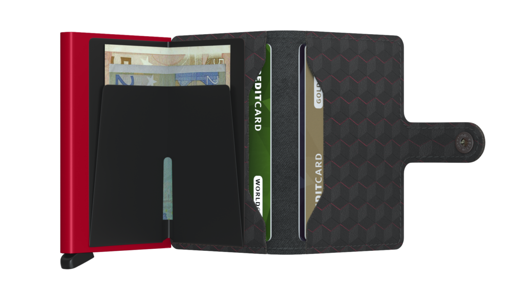 Secrid Mini Wallet Optical Black-Red