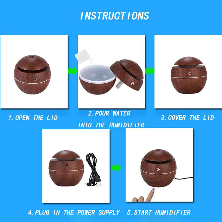 USB Ultrasonic Aroma Humidifier