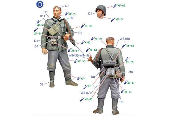 TS35016 - Tristar 1/35 German Infantry Set Vol. 1 Early (4 Figure)