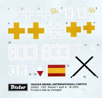 TS35028 - Tristar 1/35 Panzer I Ausf A Sd.Kfz 101 (Early/Late Convertible with Interior Set)