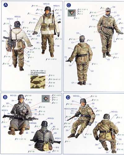 TS35004 - Tristar 1/35 German Panzer Grenadiers Set Vol. 1 (4 Figures)