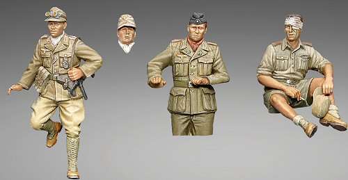 TS35009 - Tristar 1/35 German Tropical Panzer Crew (4 Figures)